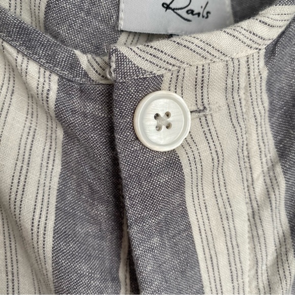 Rails Jess Laguna Striped Linen Blended Pants Large - Picture 11 of 12